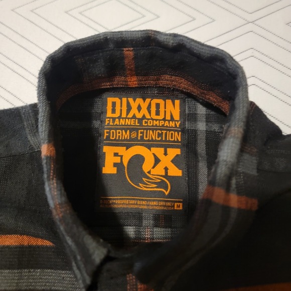 DIXXON Flannel Mens Medium Fox Racing Collaboration Snap Buttons Long Sleeve - Picture 7 of 7